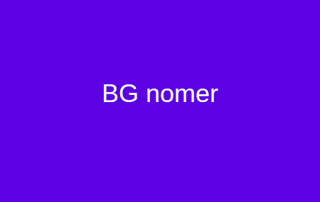 BG Nomer